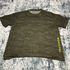 MUNICIPAL Mens Camo Sport Utility Gear Short Sleeve T Shirt 2XL
